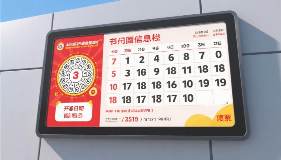 开奖号码展示界面